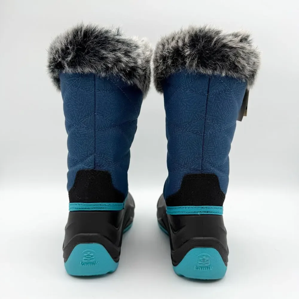 Kamik Kids Snowangel Winter Boots US 12 EU 30 Navy Blue Waterproof GUC
